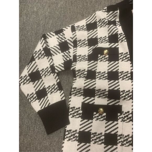 Philosophy Houndstooth Cardigan Sweater - Picture 4 of 11